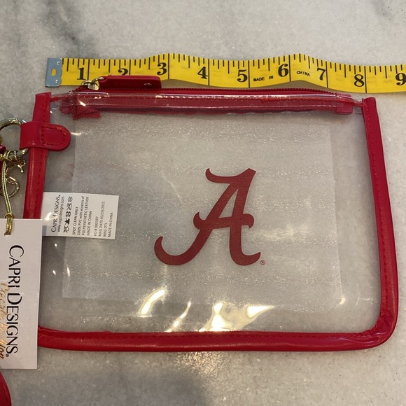 Capri designs University of Alabama clear wristlet bag - Picture 2 of 12